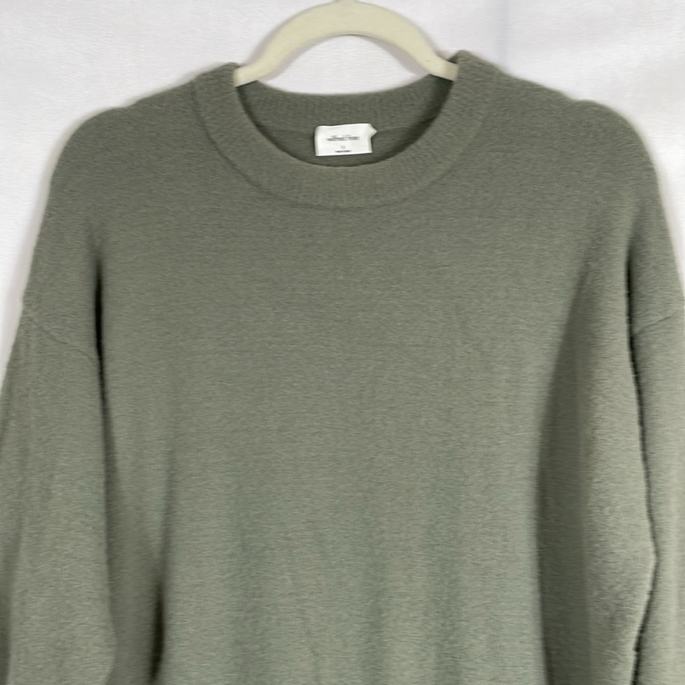 Aritzia Wilfred Free Relaxed Fit Sweater Size S Crewneck Sage Green Super Soft - Picture 2 of 9
